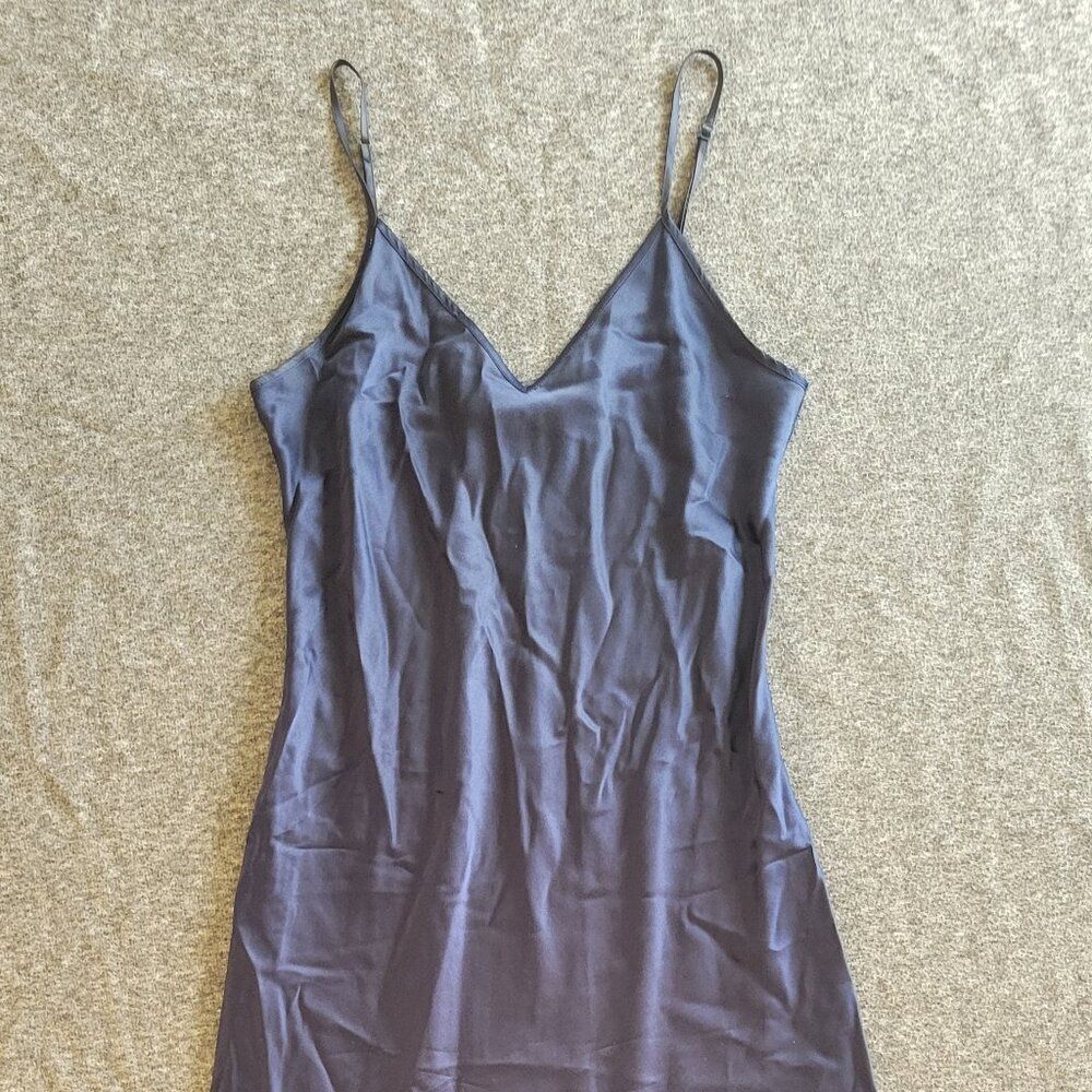 Quince Navy Blue Silk Slip Midi Dress S Spring Wedding Formal